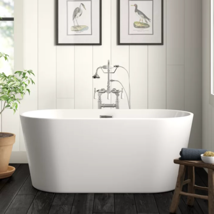 Vanity Art Freestanding Soaking Bathtub