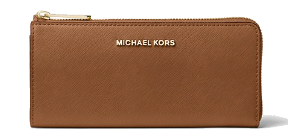 Michael Kors Saffiano Leather 1/4-Zip Wallet