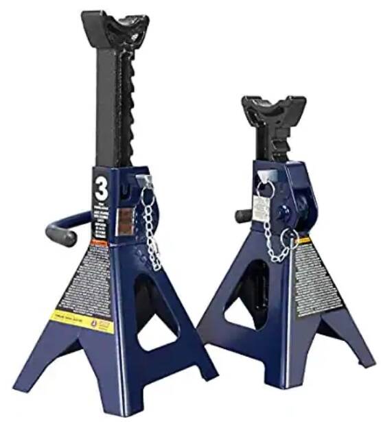 2-Pack TCE 3-Ton Double Lock Jack Stands