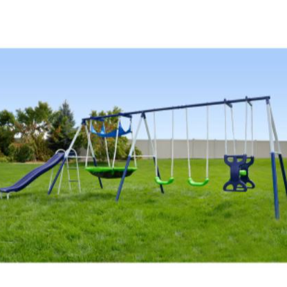 Galvanized Steel Outdoor Swing Set