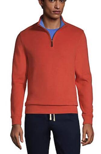 Lands' End Men's Quarter Zip Sweater