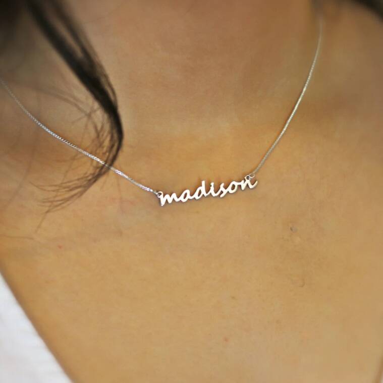 Personalized Sterling Silver Name Necklace