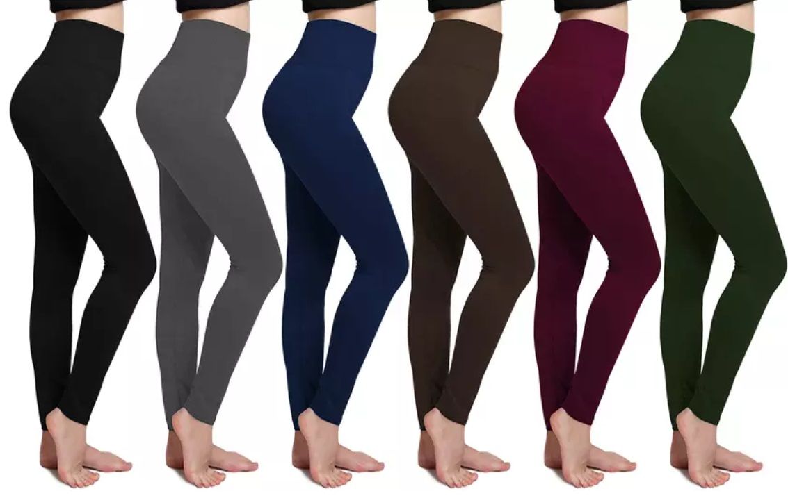 6-Pack Women's Fleece Leggings