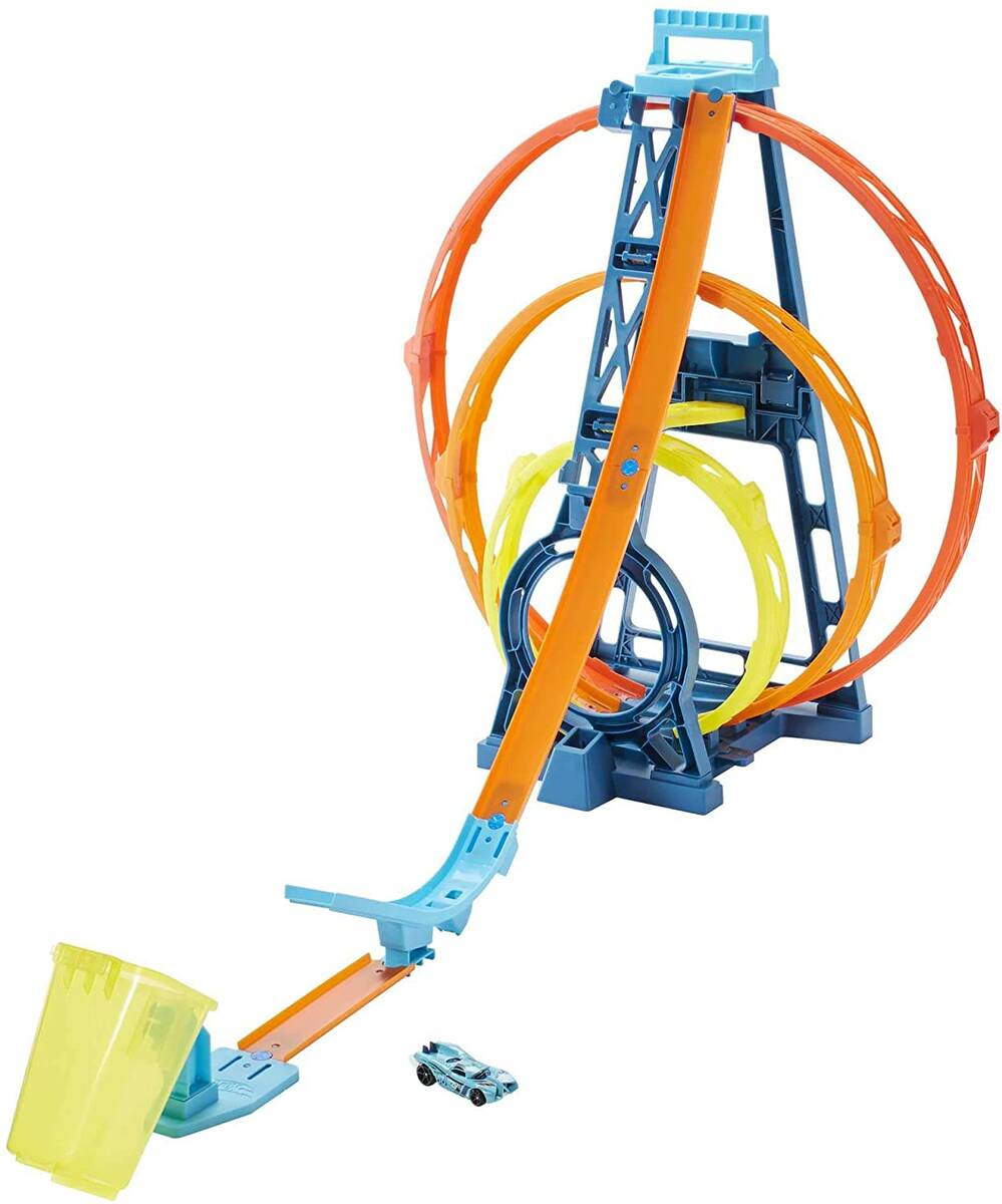 Hot Wheels Track Builder Unlimited Triple Loop Kit