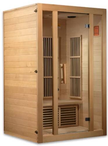 Solid Wood 2-Person Indoor Infrared Sauna