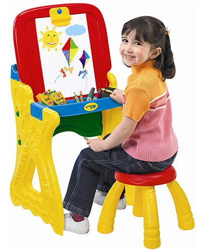 Crayola 2-in-1 Easel Desk w/ Stool