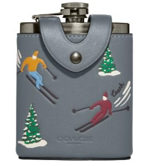 Coach Ski Slopes Print Flask