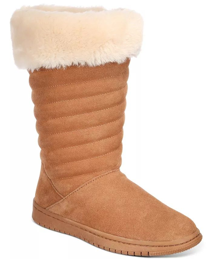 Style & Co. Women's Quilted Suede Boots