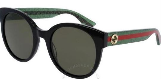 Gucci Green Round Women's Sunglasses