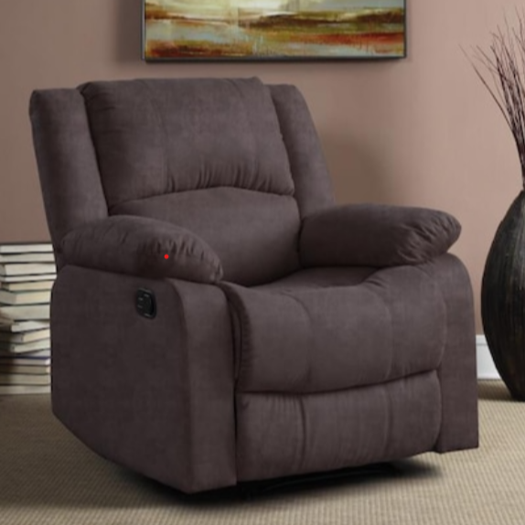 Relax A Lounger Microfiber & Faux Leather Recliner