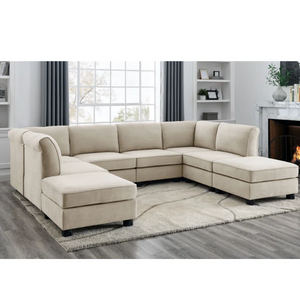 8-Piece Modular Upholstered Sectional