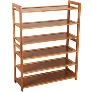 6-Tier Bamboo Shoe Rack