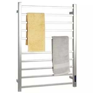 Wall Mount 10-Bar Heated Towel Rack