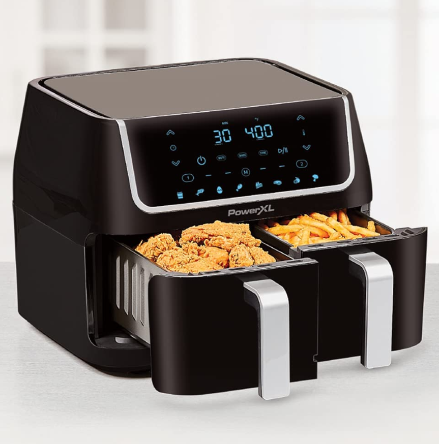 PowerXL 8-in-1 Dual Basket 10Qt. Air Fryer