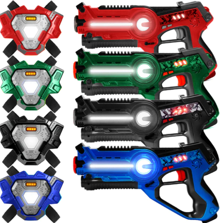 Set of 4 Laser Tag Guns & Vest