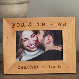 Valentine Personalized Wood Photo Frame