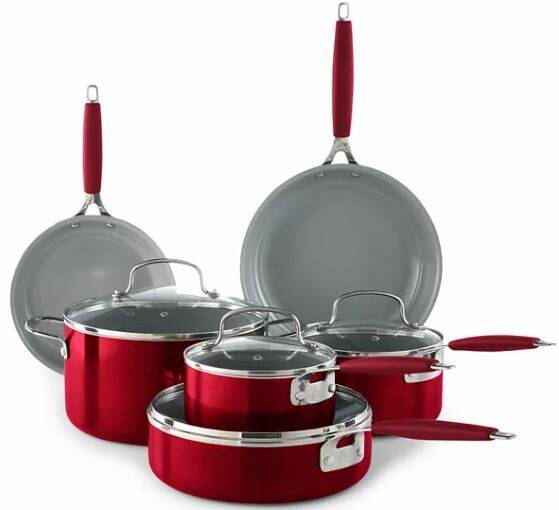 Food Network 10-Piece Nonstick Ceramic Cookware Set