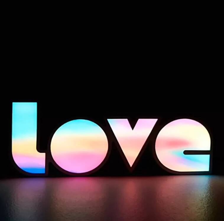 LED Love Lamp