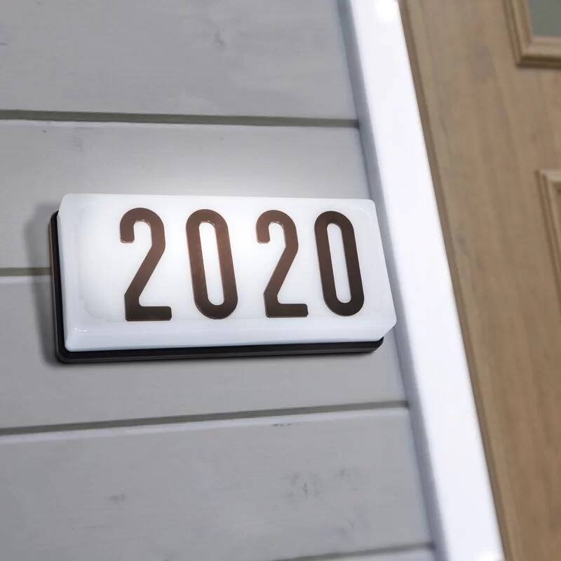 Lighted Wall Address Plaque