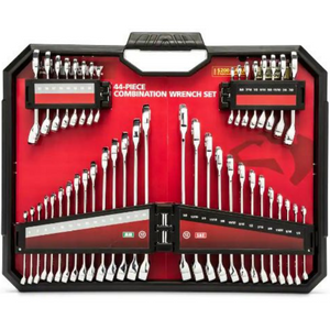 Husky 44-Piece SAE & Metric Combination Wrench Set w/ Tray