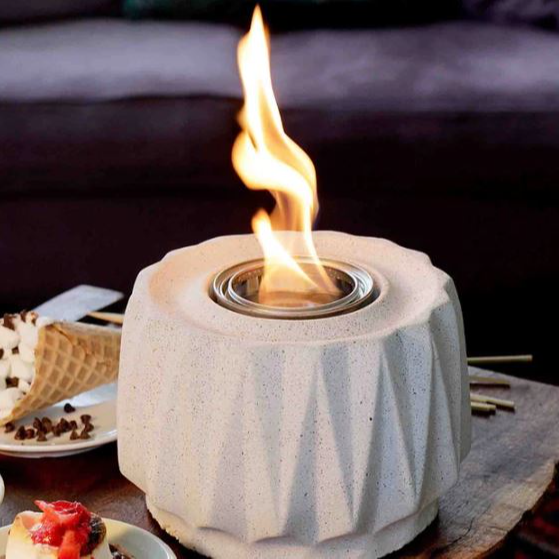 Concrete Tabletop Fire Pit/ Smores Maker