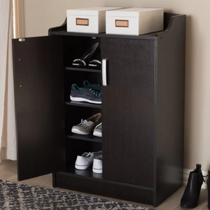 4-Shelf Wood Shoe Storage Cabinet