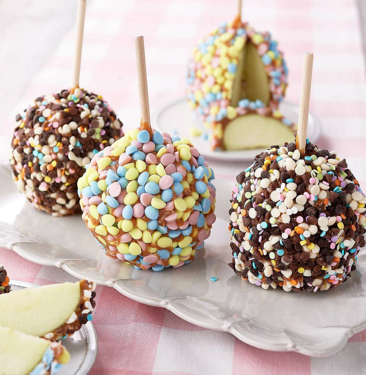 Mrs.Prindable's 6-Piece Easter Caramel Apples