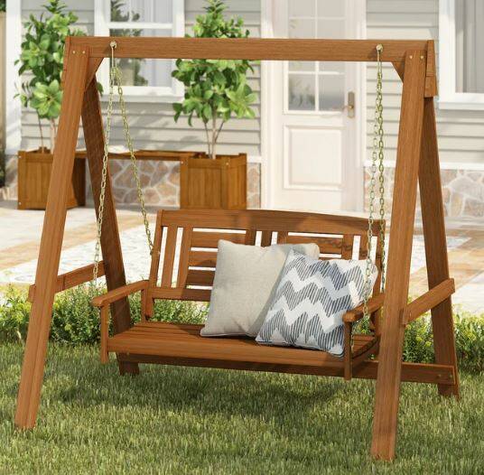 2-Person Solid Wood Porch Swing