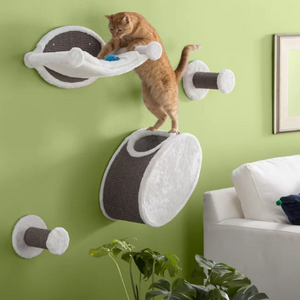 Wall Mount 4-Piece Cat Tree