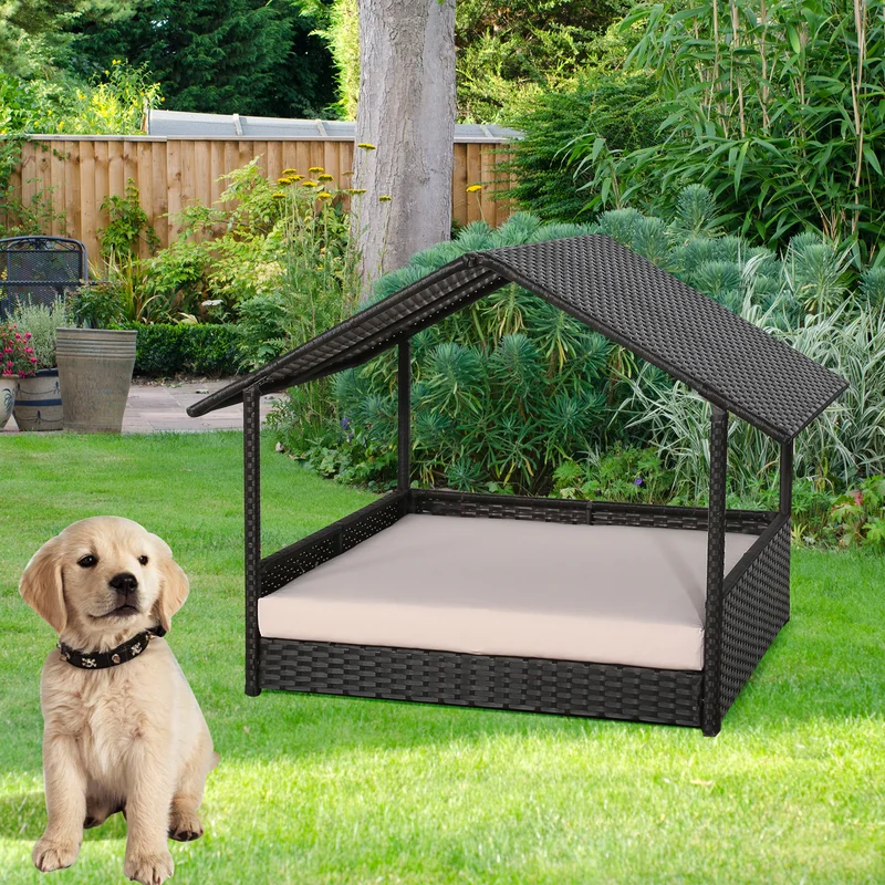 Rattan Outdoor Pet House