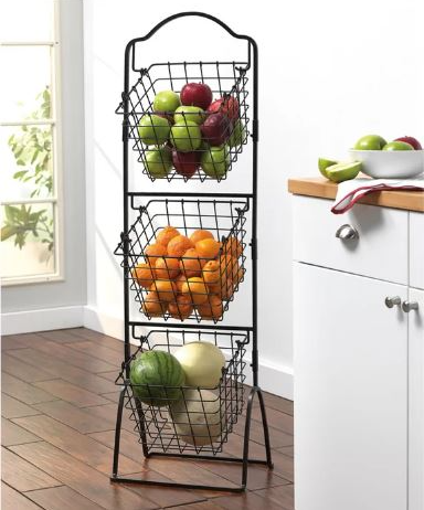 3-Basket Freestanding Storage