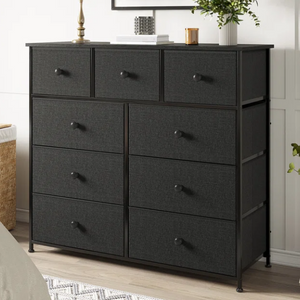 Wood 9-Drawer Dresser