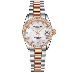 Stuhrling Silver-Tone Dial Ladies Watch