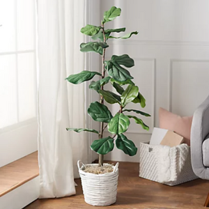 4' Faux Fiddle Leaf Tree