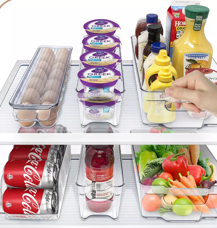 6-Pack Fridge Organizer Bins