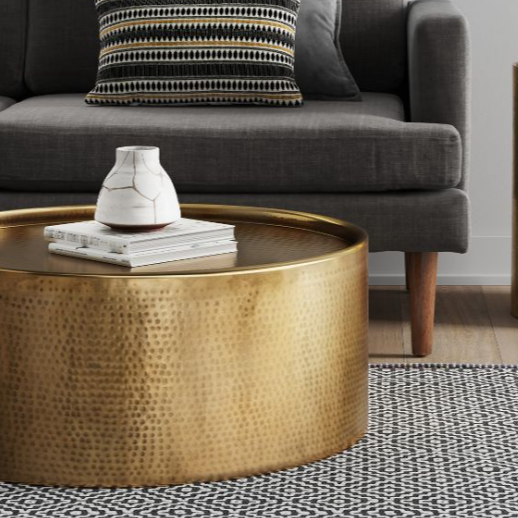 Hammered Barrel Coffee Table