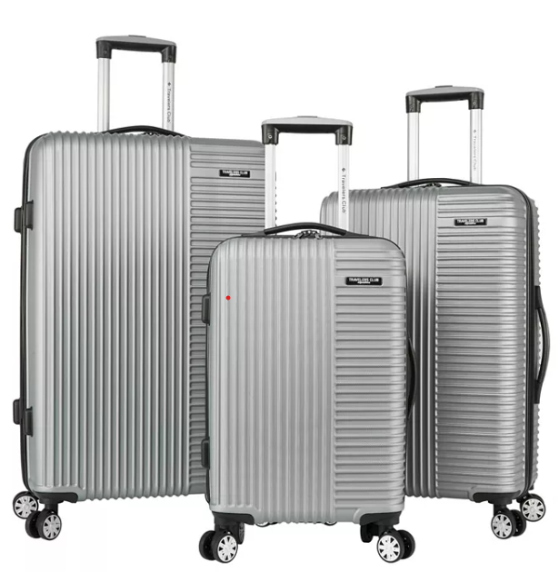 Travelers Club 3-Piece Hardside Spinner Luggage Set