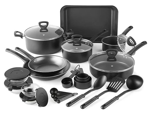 Cooks 30-Piece Aluminum Non-Stick Cookware Set