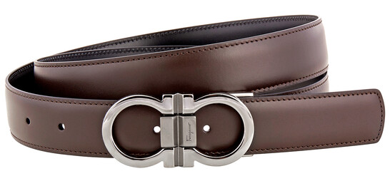 Salvatore Ferragamo Men's Reversible Leather Belt