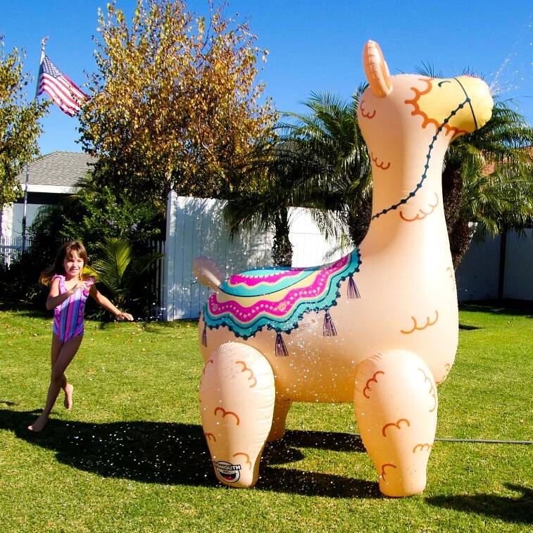 Giant Llama 6' Inflatable Yard Sprinkler