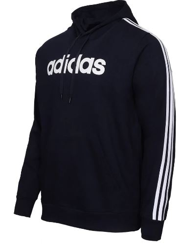 Adidas Men's 3-Stripe Logo Hoodie