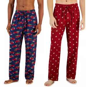 Club Room Men's Plaid Flannel Pajama Pants