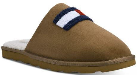 Tommy Hilfiger Men's Faux Shearling Slippers