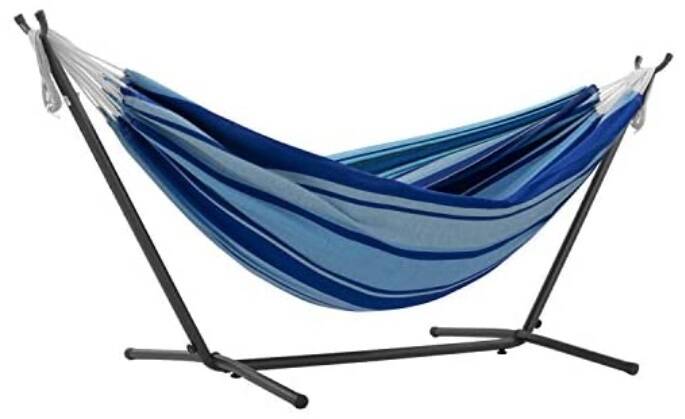 Double Cotton Hammock w/ Steel Stand