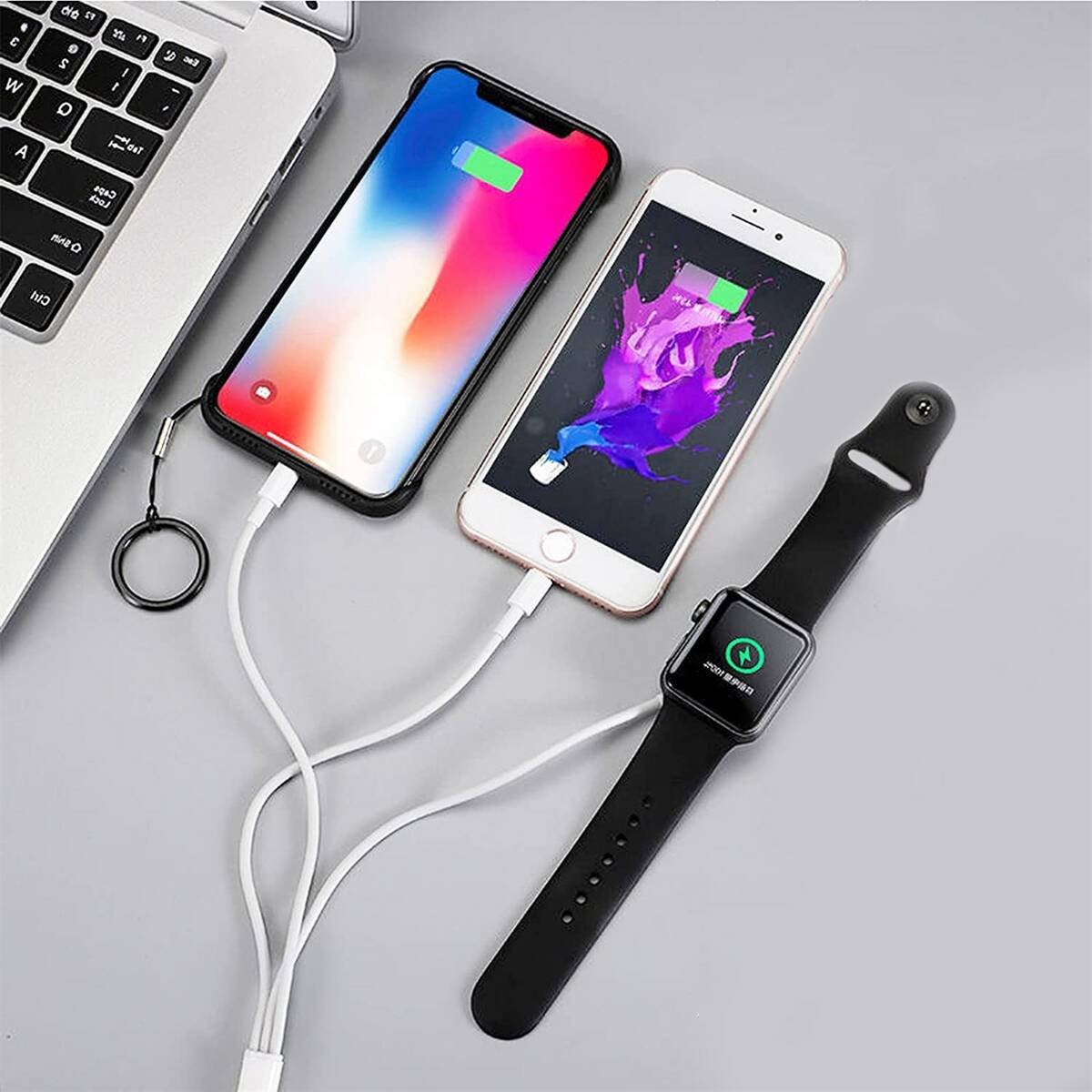 3-in-1 iPhone & Watch Charging Cable