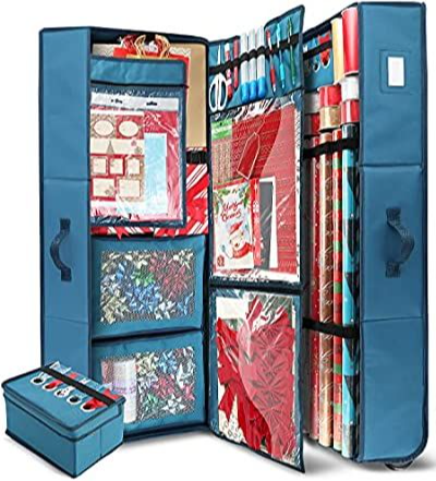 Holiday Wrapping Supplies Storage