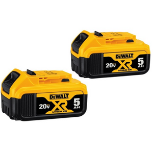 2-Pack Dewalt 20V MAX 5.0Ah Lithium Ion Battery