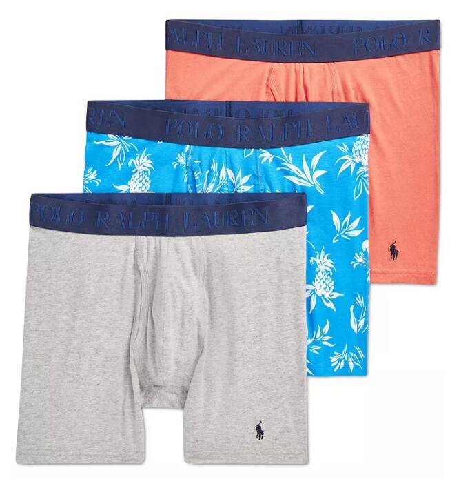 3-Pack Polo Ralph Lauren Men's Boxer Briefs