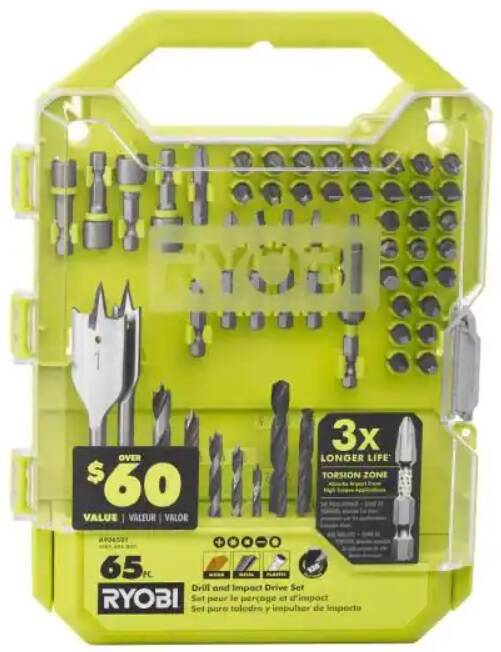 Ryobi 65-Piece Drill & Impact Drive Kit