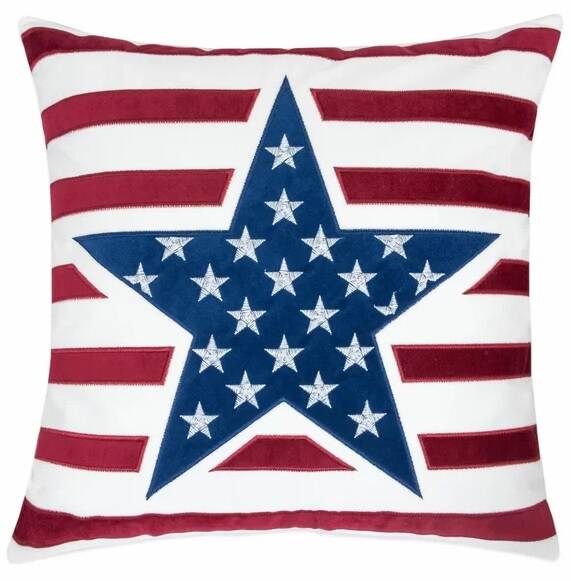 USA Velvet Throw Pillow